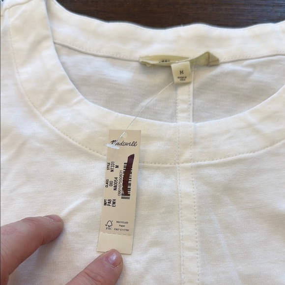 Madewell Puff-Sleeve Tee Size Medium - Picture 7 of 13